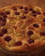 Тарт из слоеного теста с сахарным виноградом