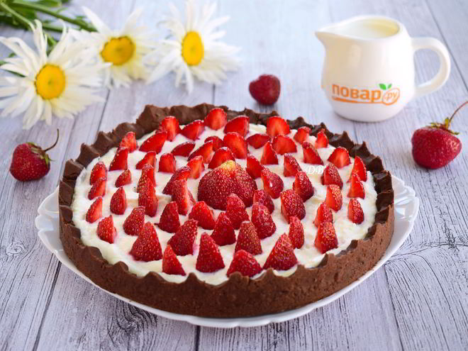 Рецепт тарта клубичного лес