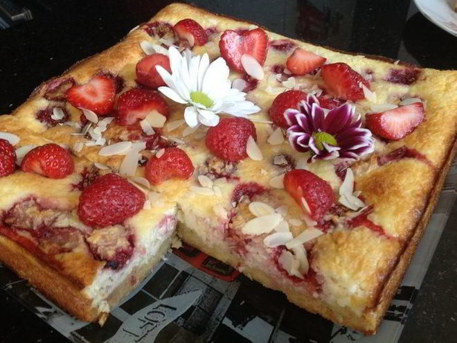 Рецепт тарта клубника и кокос