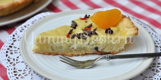 Тарт с бананом и кокосовым молоком