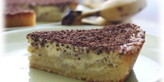 Тарт с бананом и рикоттой