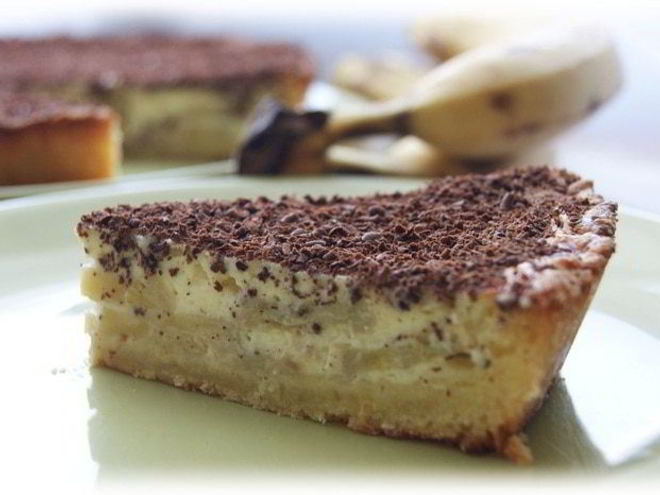 Рецепт тарта с бананом и рикоттой