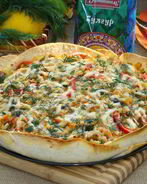 Тарт с булгуром и грибами