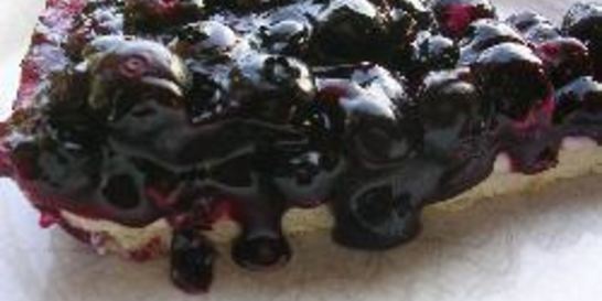 Тарт с черникой и сливочным сыром