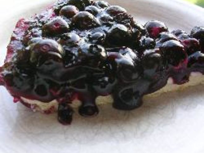 Рецепт тарта с черникой и сливочным сыром