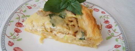 тарт с кабачком и базиликом на слоеном тесте. Шаг 6