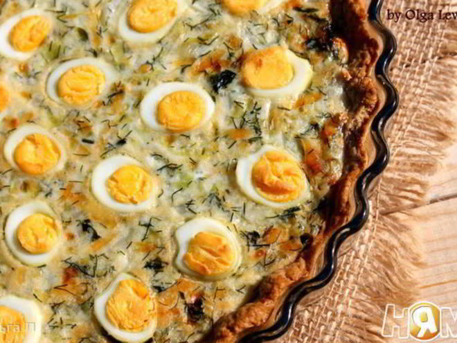 Рецепт тарта с капустой и перепелиными яйцами