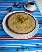 Тарт с клубничным джемом и муссом