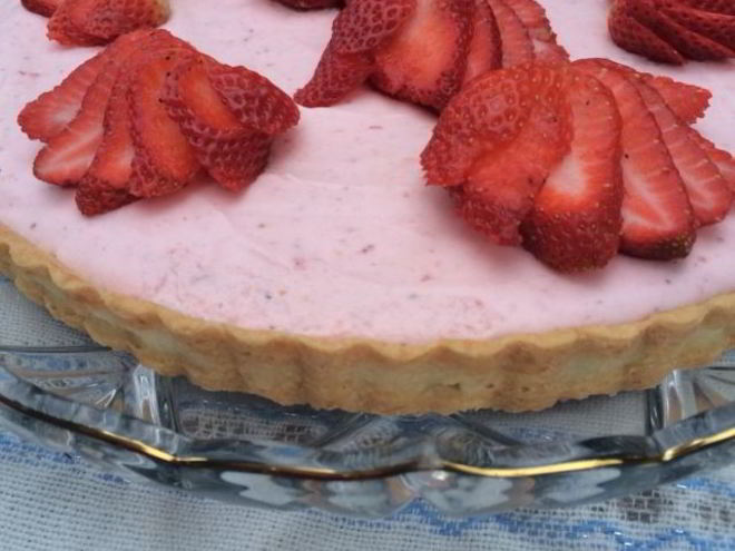 Рецепт тарта с клубничным муссом