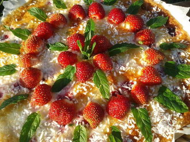 Рецепт тарта с клубникой