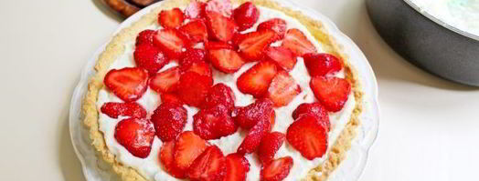 тарт с кремом из пудинга и клубники. Шаг 10