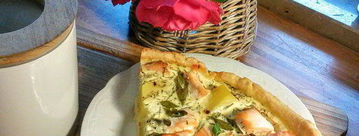 тарт с лососем и картофелем. Шаг 8