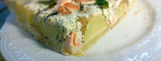 тарт с лососем и картофелем. Шаг 9