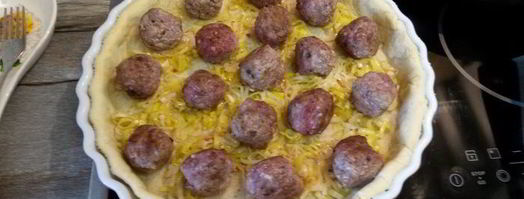 тарт с мясными фрикадельками. Шаг 8