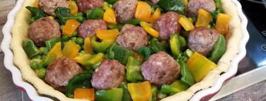 тарт с мясными фрикадельками. Шаг 10