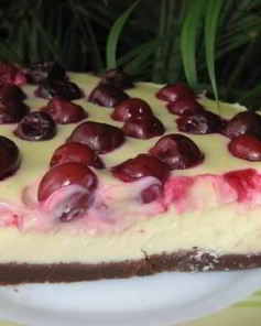 Тарт с творогом и вишней
