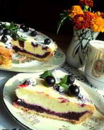 Тарт со смородиной и творогом