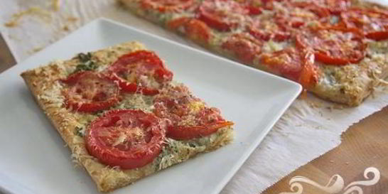 Тарт Три сыра с помидорами