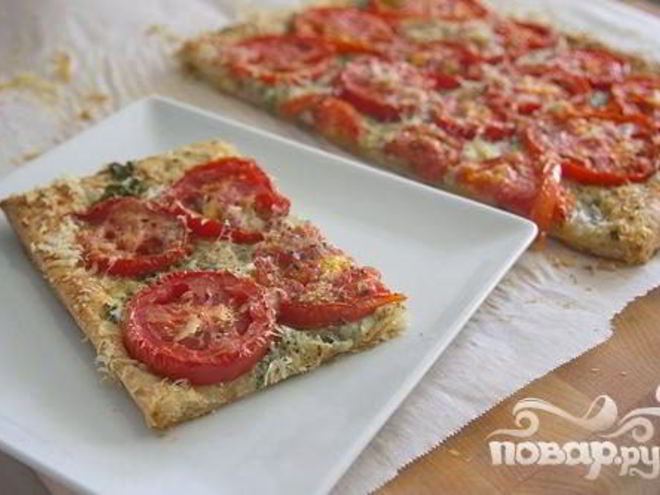 Рецепт тарта три сыра с помидорами