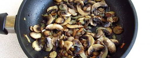 тартинки с грибами и творогом. Шаг 7