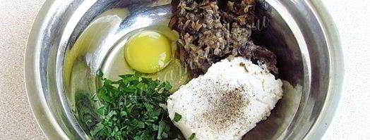 тартинки с грибами и творогом. Шаг 10