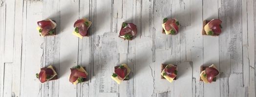 тартинки с виноградом. Шаг 6