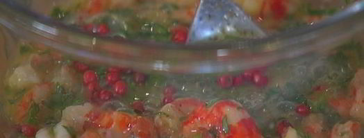 тарты с раковыми шейками и зеленью. Шаг 4