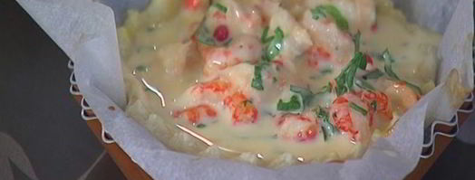 тарты с раковыми шейками и зеленью. Шаг 11