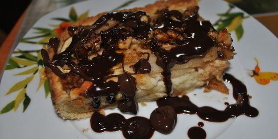 Творожно-грушевый тарт с крокантом