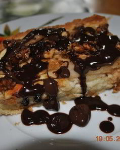 Творожно-грушевый тарт с крокантом