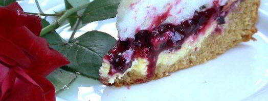 творожной тарт со смородиной и мягкой меренгой. Шаг 14