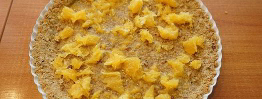 тыквенный тарт с апельсином на ореховом тесте. Шаг 8