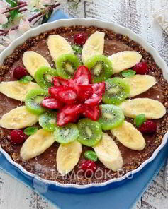 Вегетарианский тарт с бананом и авокадо