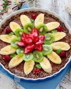 Вегетарианский тарт с бананом и авокадо