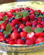 Ягодный тарт с ванильным заварным кремом