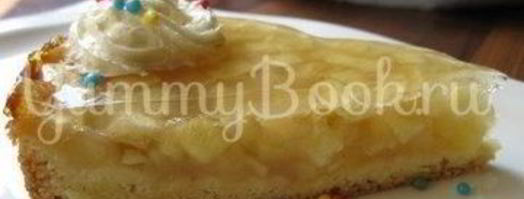 заливной яблочный тарт с вином. Шаг 14