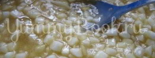 заливной яблочный тарт с вином. Шаг 7