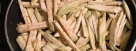 вешенки с баклажанами. Шаг 2