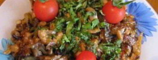 вешенки с баклажанами. Шаг 4