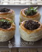 Волованы с грибами