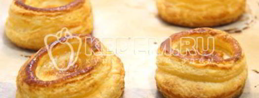 волованы с сырной начинкой и грибами. Шаг 6