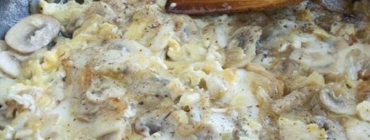 яичница с грибами. Шаг 6