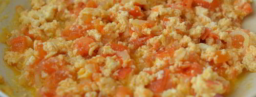 яичница с помидорами. Шаг 6