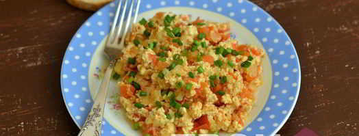 яичница с помидорами. Шаг 7