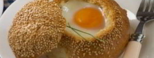 яичница в булочке. Шаг 5