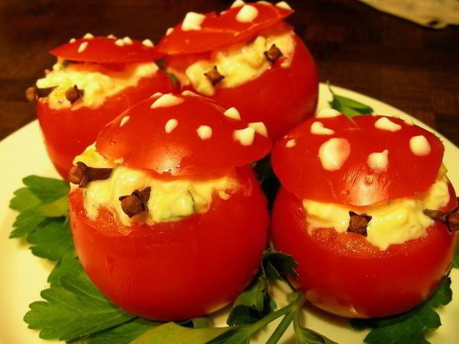 Рецепт закуски божья коровка