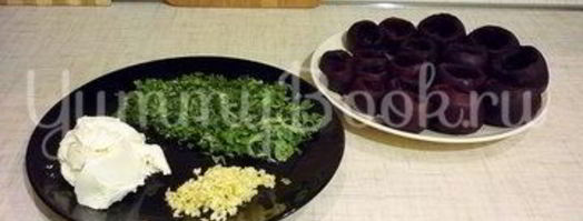 закуска фаршированные свеколки. Шаг 2