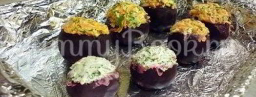 закуска фаршированные свеколки. Шаг 7