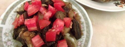 закуска из баклажанов с огурцами и специями. Шаг 5