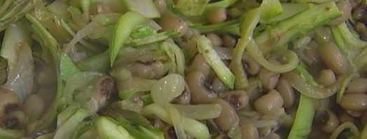 закуска из фасоли с цукини и спаржей. Шаг 7